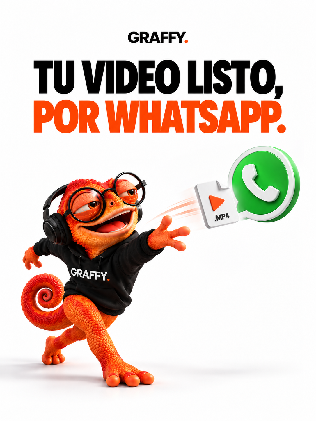 Tu video listo, entregado por WhatsApp